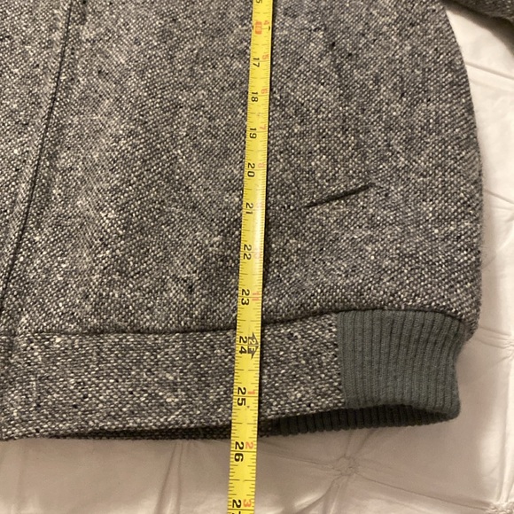 Vintage 1983 men’s Donegal handwoven wool tab collar zip front jacket - Picture 7 of 9